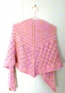 Strikket sjal i tynn mohair. Rosa nyanser thumbnail
